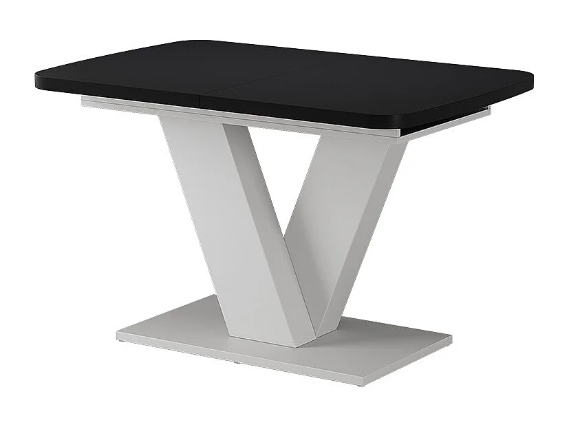 Eettafel zwart/wit 120x80x77.4 fenaro