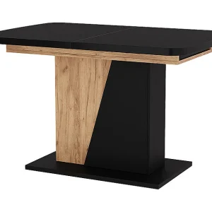 Eettafel zwart/gouden eik 120x80x77.3 fenaro Eettafel zwart/gouden eik 120x80x77.3 fenaro