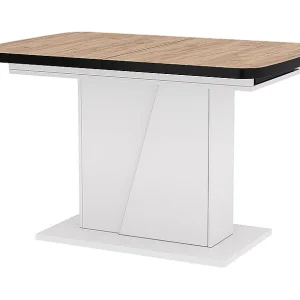 Eettafel eik goud/wit 120x80x77.3 fenaro Eettafel eik goud/wit 120x80x77.3 fenaro