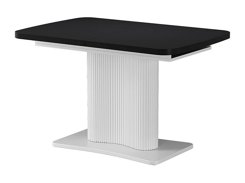 Eettafel zwart/wit 120x80x77.4 fenaro