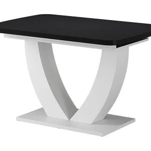 Eettafel zwart/wit 120x80x77.4 fenaro Eettafel zwart/wit 120x80x77.4 fenaro