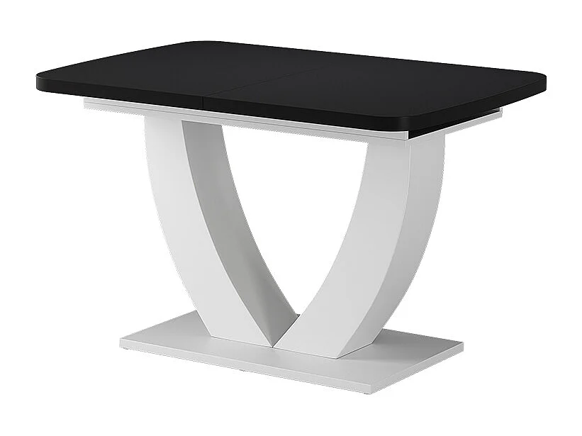 Eettafel zwart/wit 120x80x77.4 fenaro
