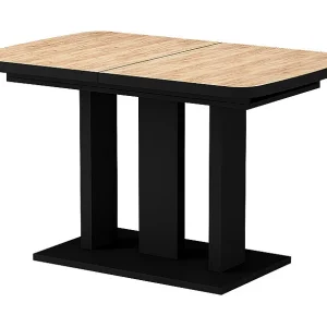 Eettafel goldkraft eik/zwart 120x80x77.3 fenaro