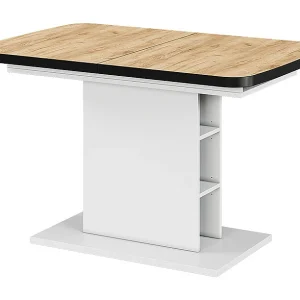 Eettafel eik goud/wit 120x80x77.3 fenaro Eettafel eik goud/wit 120x80x77.3 fenaro