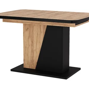 Esstisch schwarz/eiche 120x80x77.3 fenaro