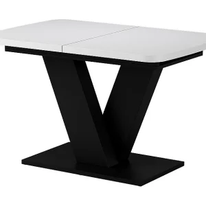Eettafel wit/zwart 120x80x77.4 fenaro Eettafel wit/zwart 120x80x77.4 fenaro