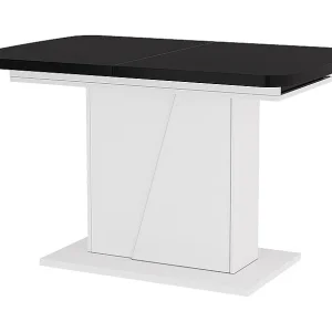Eettafel zwart/wit 120x80x77.3 fenaro Eettafel zwart/wit 120x80x77.3 fenaro