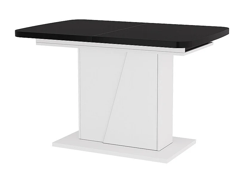 Eettafel zwart/wit 120x80x77.3 fenaro