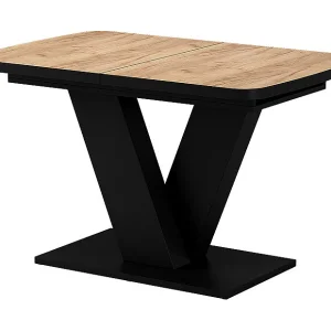 Eettafel goldkraft eik/zwart 120x80x77.4 fenaro