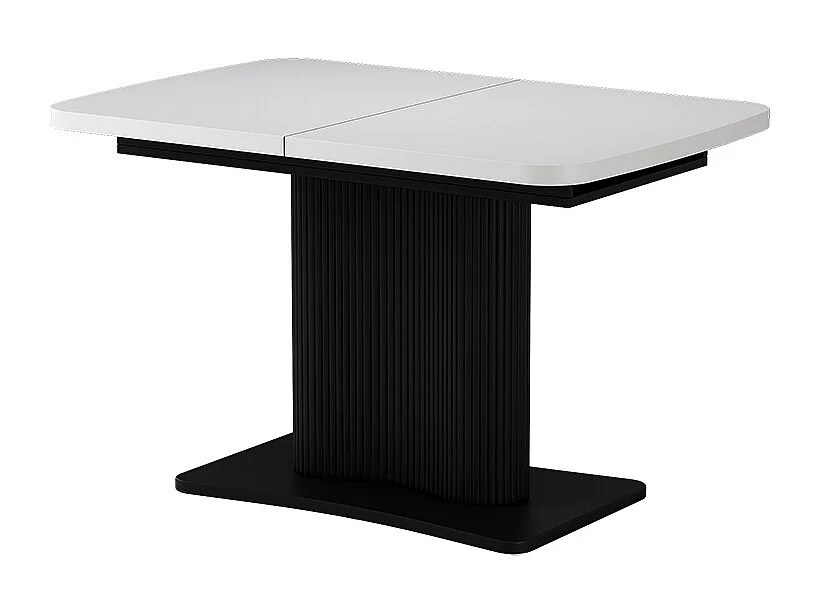 Eettafel wit/zwart 120x80x77.4 fenaro
