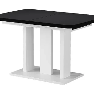 Eettafel zwart/wit 120x80x77.3 fenaro Eettafel zwart/wit 120x80x77.3 fenaro