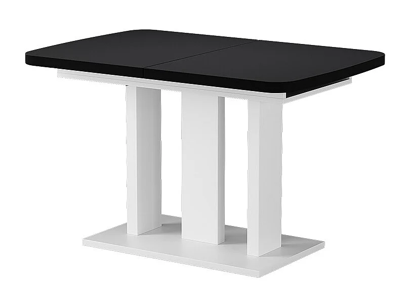 Eettafel zwart/wit 120x80x77.3 fenaro