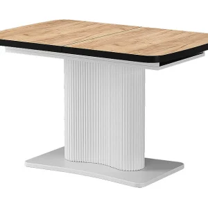 Eettafel zwart/wit 120x80x77.4 fenaro Eettafel zwart/wit 120x80x77.4 fenaro
