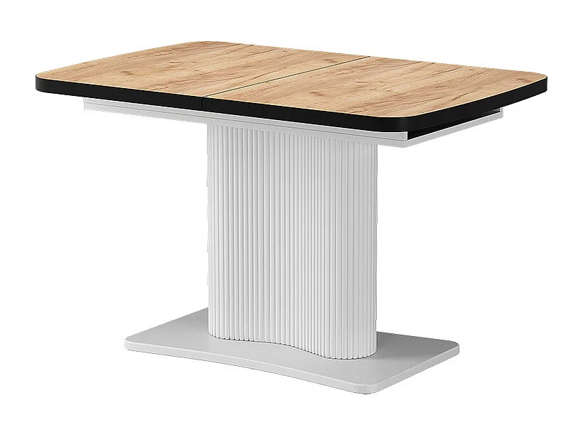Eettafel zwart/wit 120x80x77.4 fenaro
