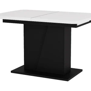 Eettafel wit/zwart 120x80x77.3 fenaro Eettafel wit/zwart 120x80x77.3 fenaro