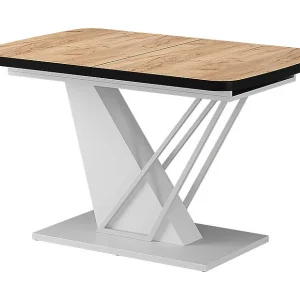 Eettafel eik goud/wit 120x80x77.4 fenaro Eettafel eik goud/wit 120x80x77.4 fenaro