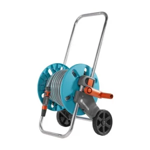 GARDENA CleverRoll S slanghaspel met 20m slang, verstelbare sproeier, telescopische handgreep, Aquastop druppelstop, vorst- en UV-bestendig GARDENA CleverRoll S slanghaspel met 20m slang, verstelbare sproeier, telescopische handgreep, Aquastop druppelstop, vorst- en UV-bestendig