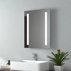 EMKE LED badkamerspiegel 45×60 cm met verlichting koud wit wandspiegel IP44 EMKE LED badkamerspiegel 45×60 cm met verlichting koud wit wandspiegel IP44