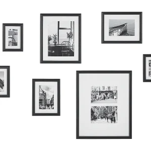 Fotolijst set van 7 zwart ZINARE Fotolijst set van 7 zwart ZINARE
