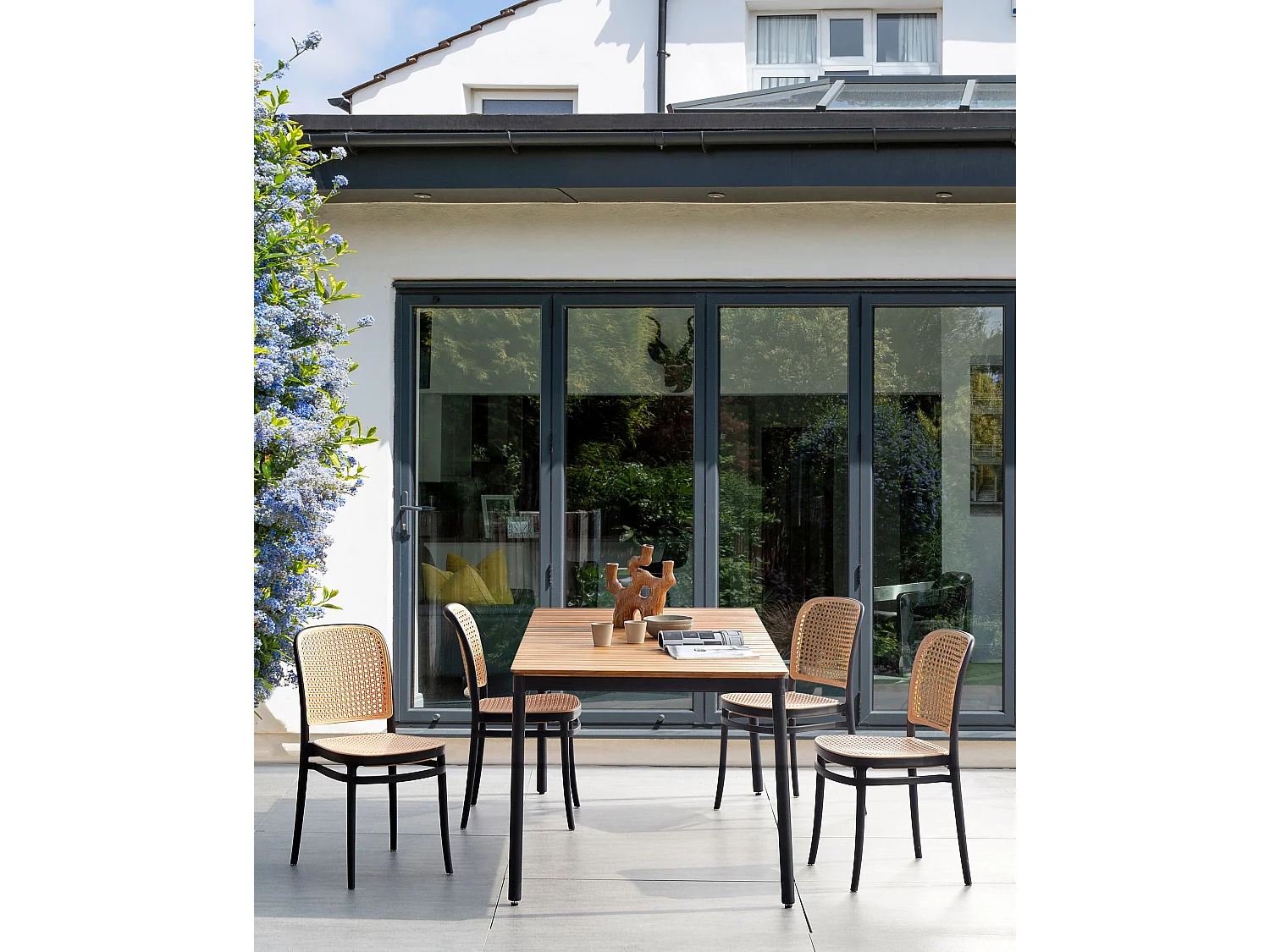 Set van 4 eetkamerstoelen PLOSE Beige
