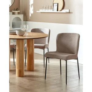 Set van 2 eetkamerstoelen ADA Taupe Set van 2 eetkamerstoelen ADA Taupe
