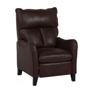 Fauteuil ROYSTON Kunstleer Donkerbruin Fauteuil ROYSTON Kunstleer Donkerbruin