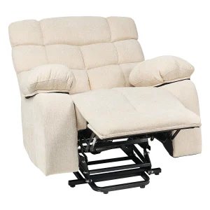 Elektrische relaxfauteuil ARES Stof Lichtbeige