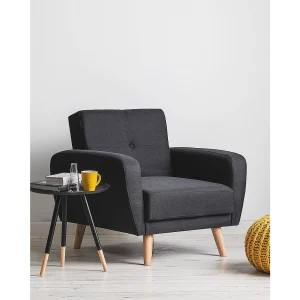 Relaxfauteuil FLORLI Stof Zwart Relaxfauteuil FLORLI Stof Zwart