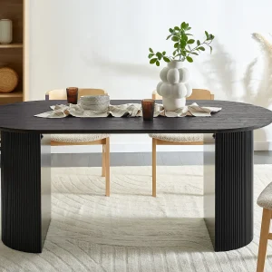 Eettafel SAVORY Zwart 180 cm 90 cm Eettafel SAVORY Zwart 180 cm 90 cm