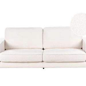Driezitsbank bouclé wit SAVALEN Driezitsbank bouclé wit SAVALEN