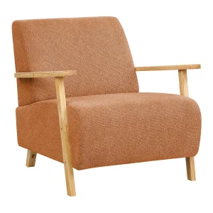 Fauteuil stof oranje LESJA