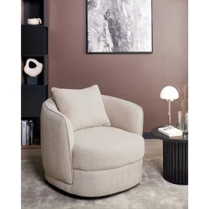 Draaifauteuil ANDALEN Lichtbeige Draaifauteuil ANDALEN Lichtbeige