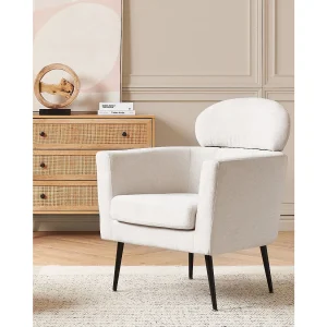 Fauteuil SOBY Stof Gebroken wit Fauteuil SOBY Stof Gebroken wit
