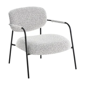 Fauteuil AUSVIKA Stof Zwart/wit Fauteuil AUSVIKA Stof Zwart/wit
