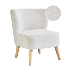 Fauteuil ALVEN Bouclé Gebroken wit Fauteuil ALVEN Bouclé Gebroken wit