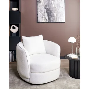 Draaifauteuil ANDALEN Gebroken wit Draaifauteuil ANDALEN Gebroken wit
