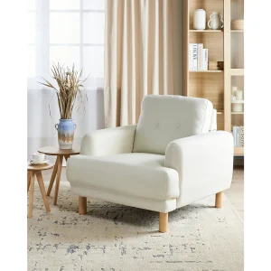 Fauteuil TUVE Stof Gebroken wit