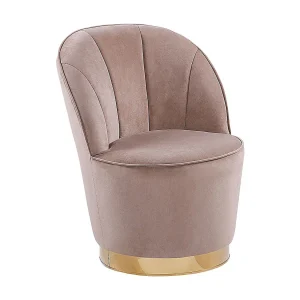 Fauteuil fluweel beige ALBY Fauteuil fluweel beige ALBY