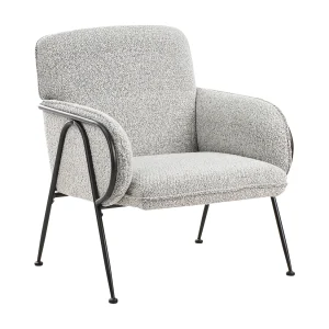 Fauteuil TRYSNES Stof Zwart/wit