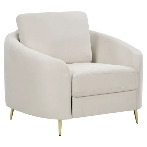Fauteuil stof lichtbeige TROSA Fauteuil stof lichtbeige TROSA
