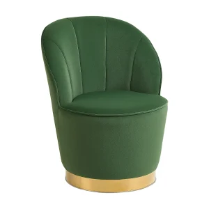 Fauteuil fluweel groen ALBY Fauteuil fluweel groen ALBY