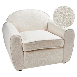 Fauteuil ELLEDE Bouclé Lichtbeige Fauteuil ELLEDE Bouclé Lichtbeige