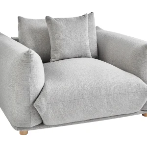 Fauteuil LUVOS Stof Lichtgrijs