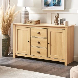 Dressoir met 2 deuren LANSIN Lichtbruin Dressoir met 2 deuren LANSIN Lichtbruin