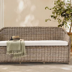 Tuin loungebank 3-zitter SUSUA Rotan Natuurlijk