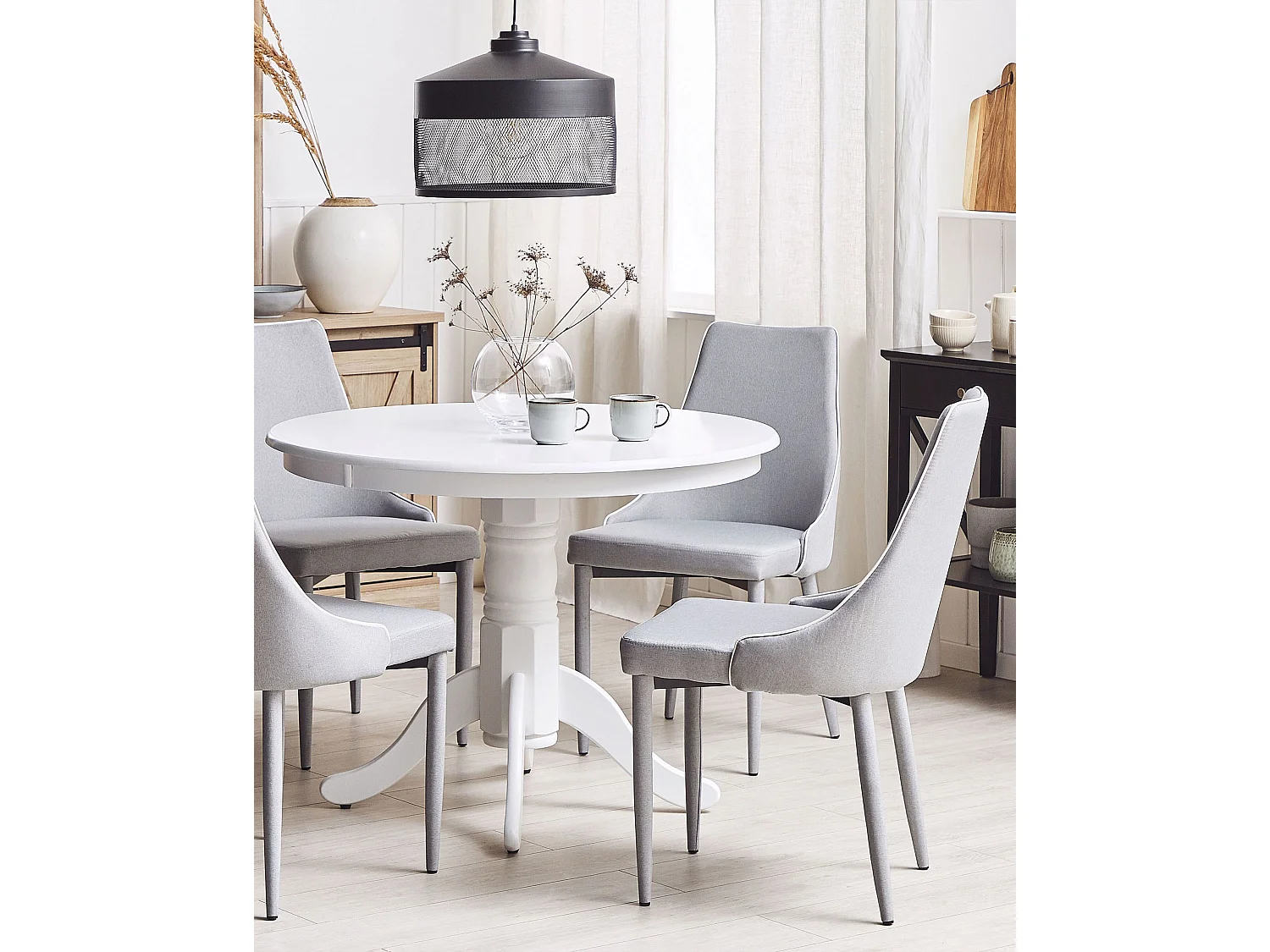 Set van 2 eetkamerstoelen CAMINO Lichtgrijs