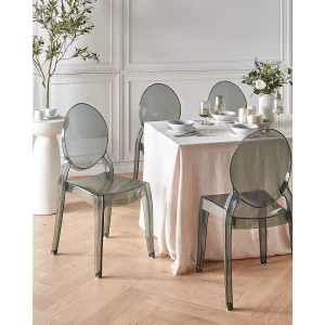 Set van 4 eetkamerstoelen MERTON Zwart Set van 4 eetkamerstoelen MERTON Zwart