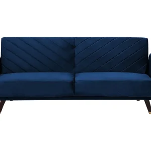 Driezitsbank fluweel blauw SENJA Driezitsbank fluweel blauw SENJA