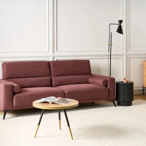 Bank ANGE Stof Bordeaux 3-zitter