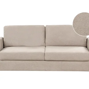 Driezitsbank met opbergruimte corduroy taupe MARE Driezitsbank met opbergruimte corduroy taupe MARE